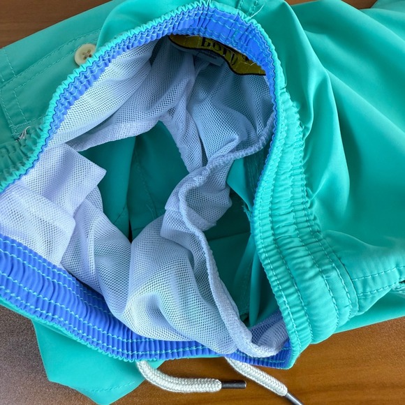 Polo Ralph Lauren Kids Boys Teal Swim Trunks Shorts Size 7 Embroidered Pony - Picture 5 of 7